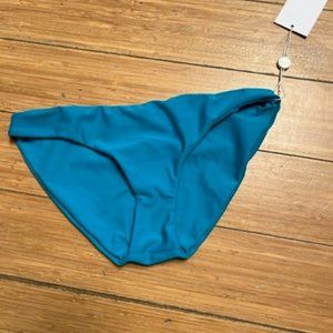 Mikoh Zuma Bikini Bottoms in Turquoise Color, Size Small